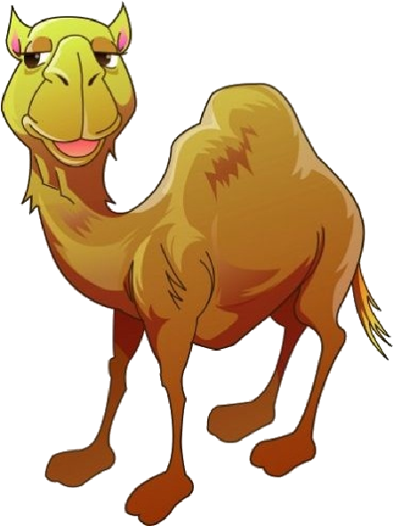Cartoon Camel Smiling.png PNG