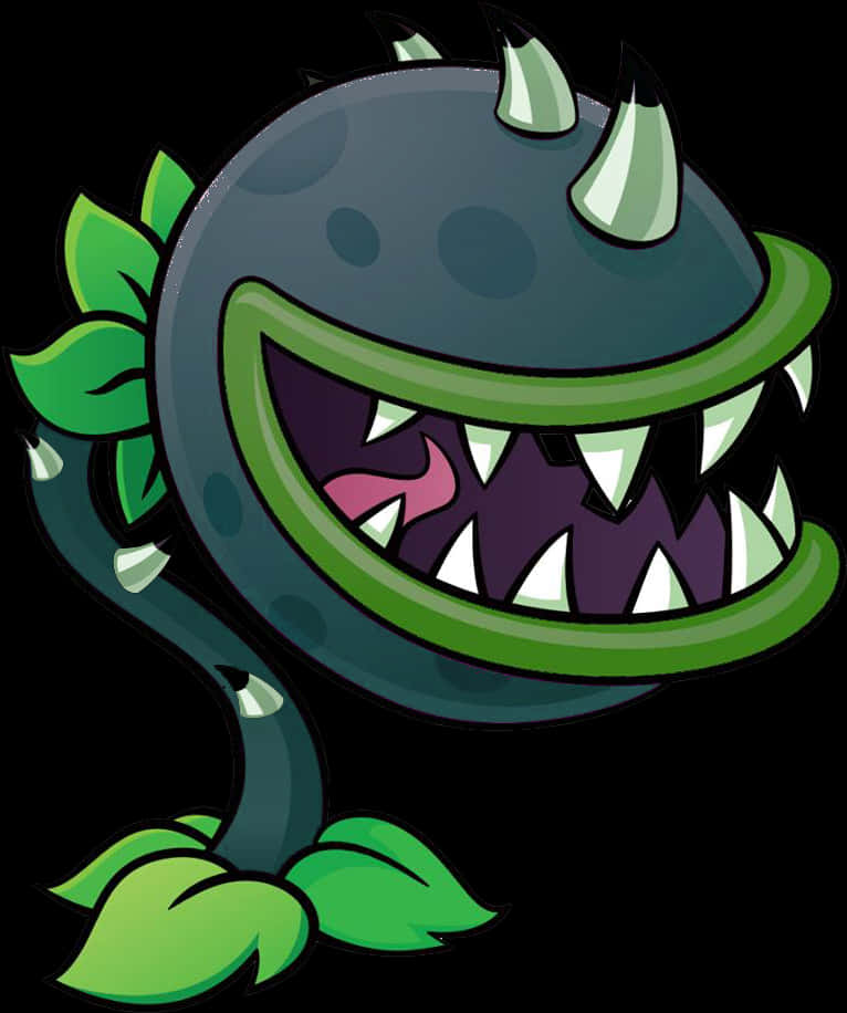 Cartoon Carnivorous Plant Character PNG