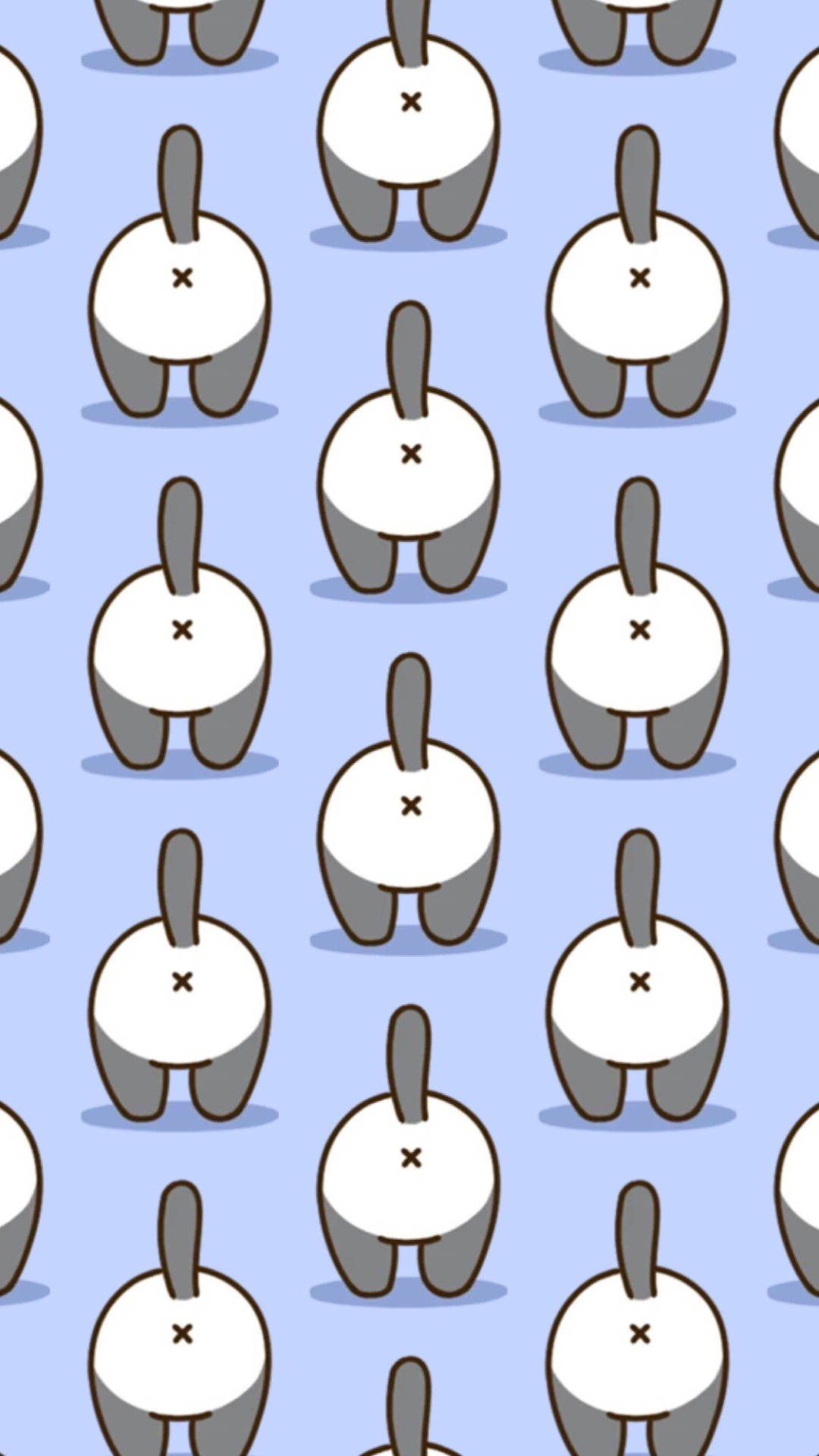 Cartoon Cat Butts Wallpaper