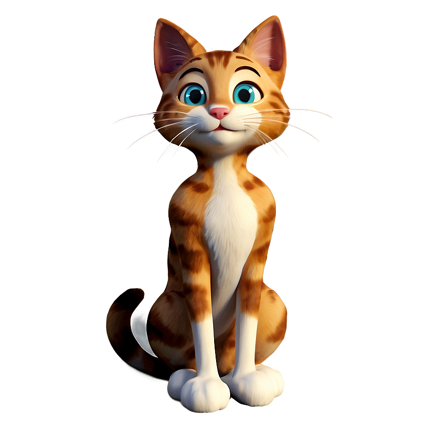 Cartoon Cat Character Png B PNG