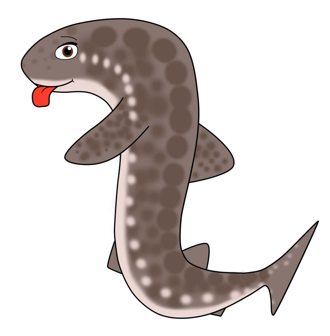 Cartoon Cat Shark Hybrid Illustration Wallpaper
