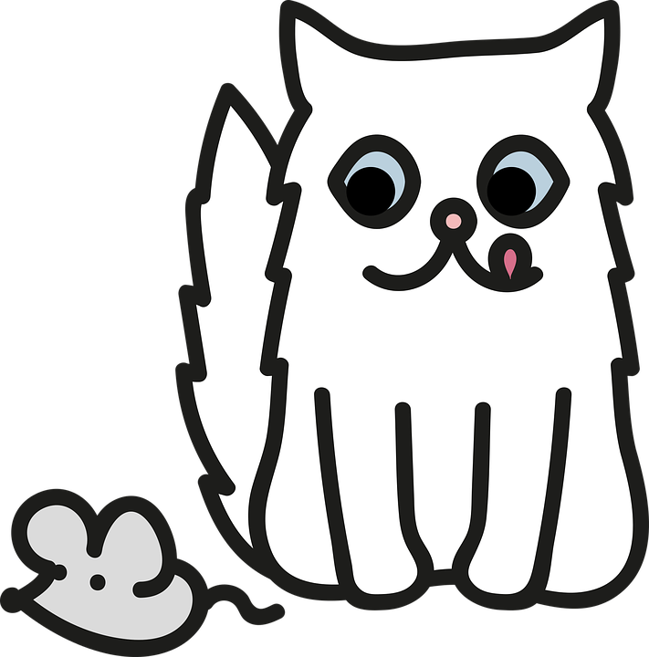 Cartoon Catand Mouse Friends PNG