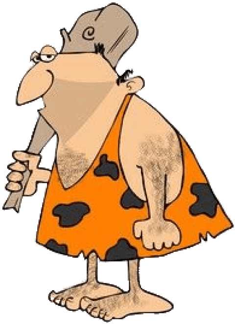 Cartoon Caveman With Club PNG