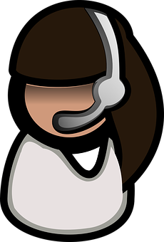 Cartoon Character Headset Profile PNG