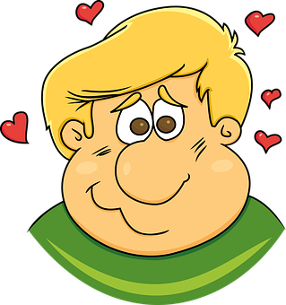 Cartoon Character In Love PNG