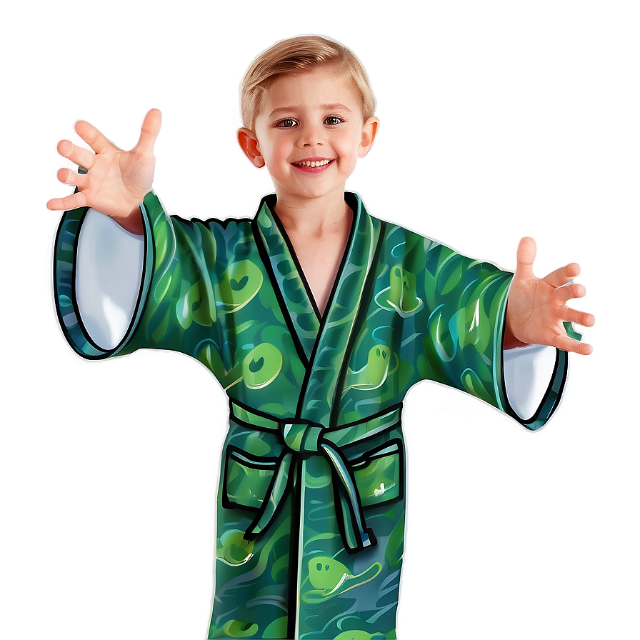 Cartoon Character Kids' Robe Png Uyb95 PNG