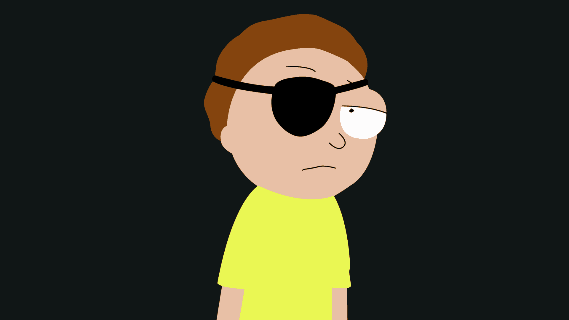 Cartoon Character Morty Smith From Rick And Morty Wallpaper