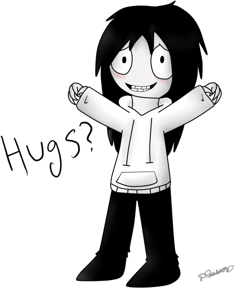 Cartoon Character Offering Hugs PNG