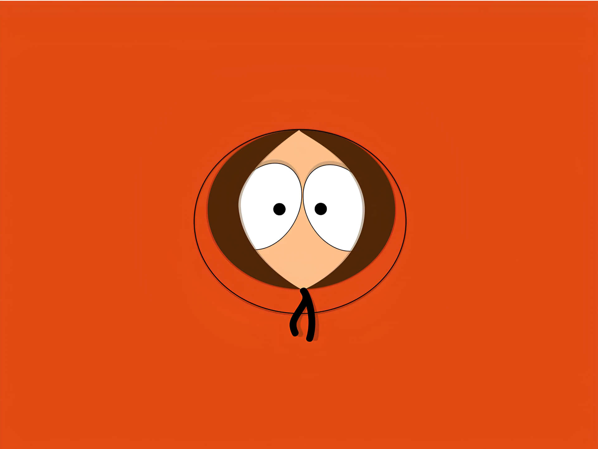 Cartoon Character Orange Background Wallpaper
