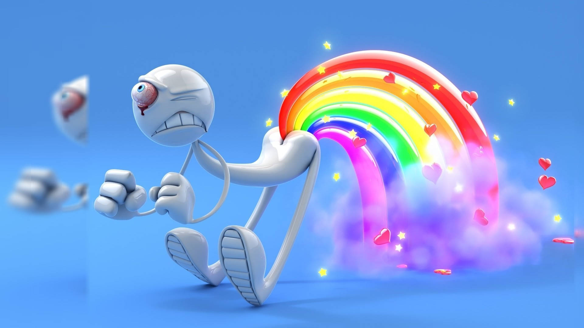 Cartoon Character Rainbow Best Desktop Wallpaper
