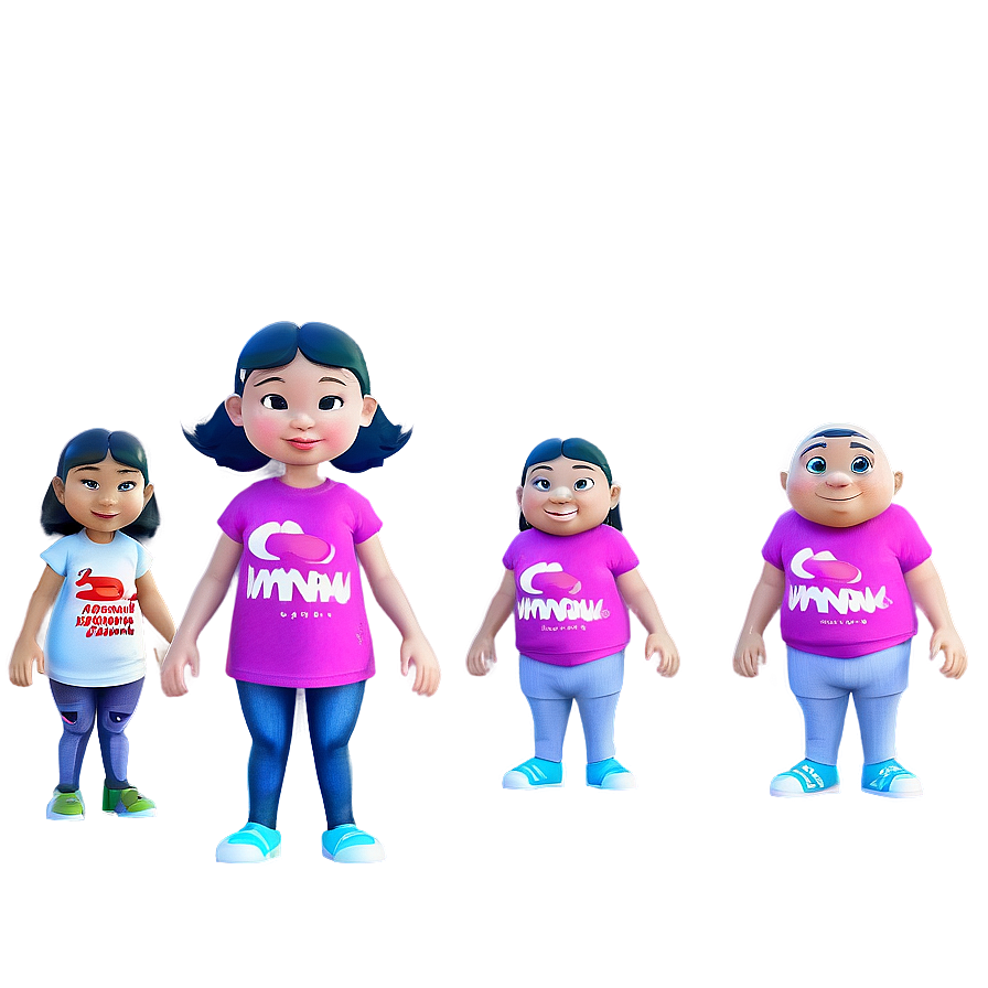 Cartoon Character Set Png Eek PNG