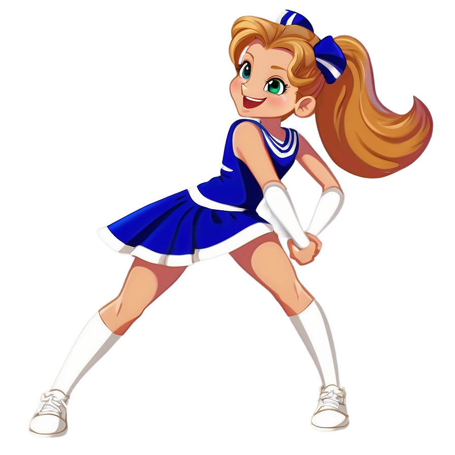 Cartoon Cheerleader Png 05252024 PNG