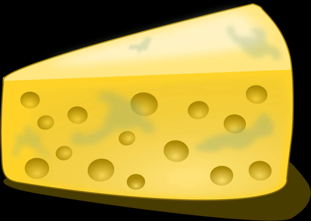 Cartoon Cheese Wedge Illustration PNG