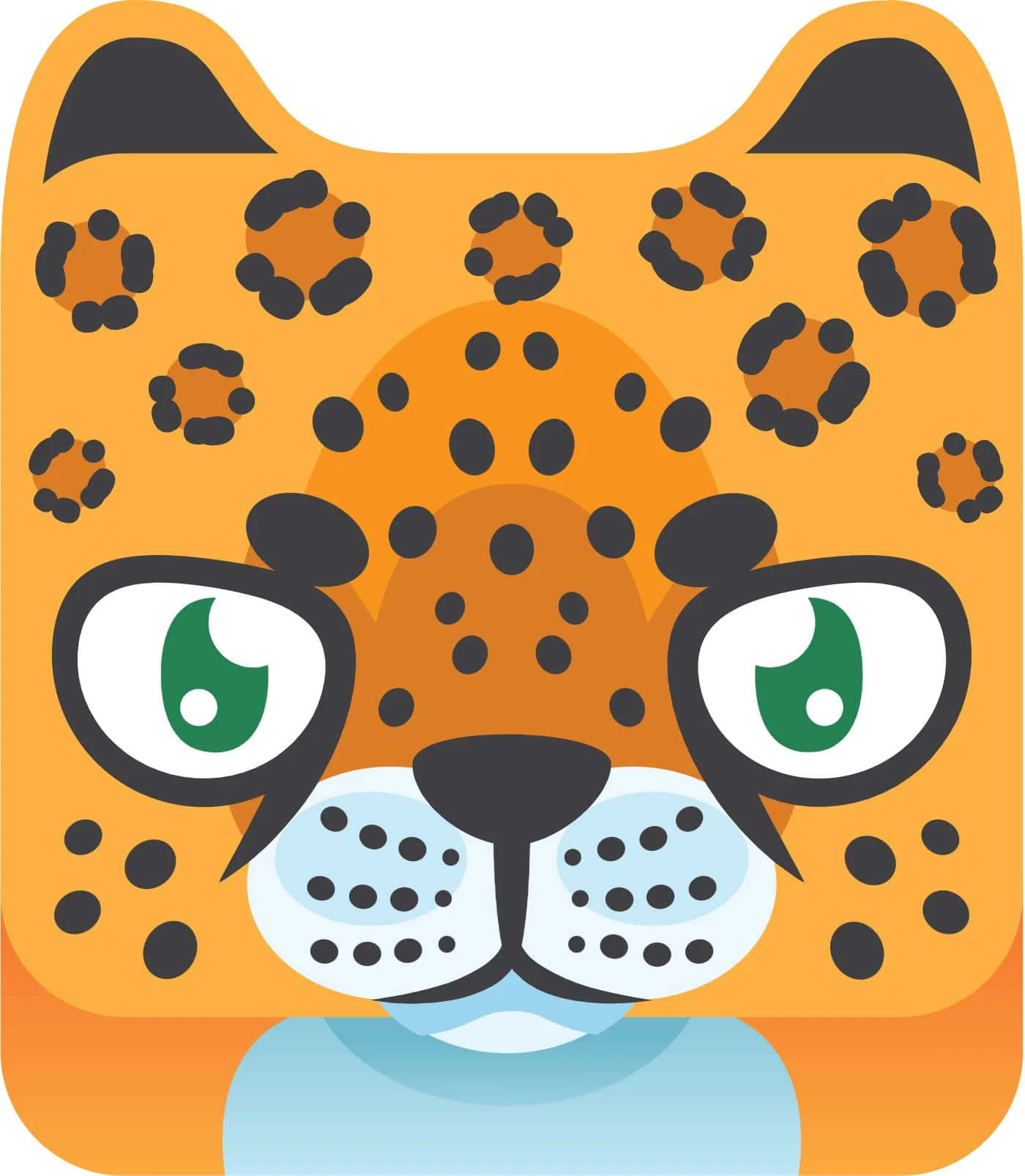 Cartoon Cheetah Face Wallpaper