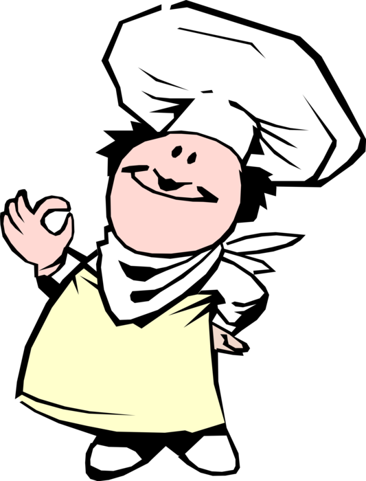 Cartoon Chef Character Gesture O K PNG