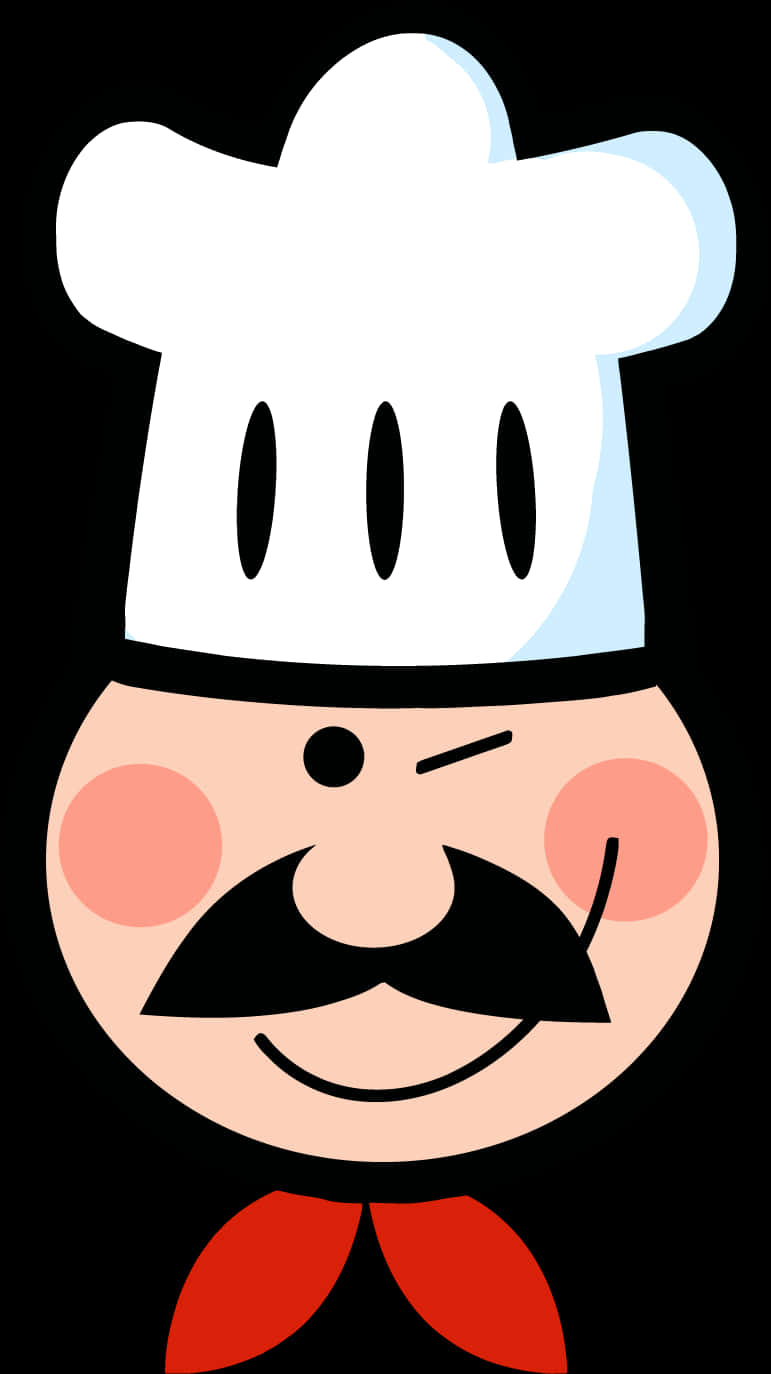 Cartoon Chef Characterwith Hat PNG