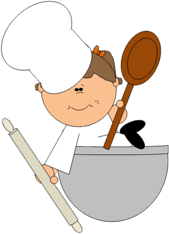 Cartoon Chef With Utensils PNG