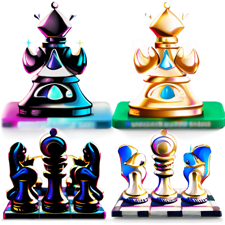 Cartoon Chess Pieces Characters Png 58 PNG