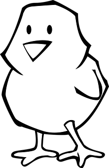 Cartoon Chick Graphic PNG