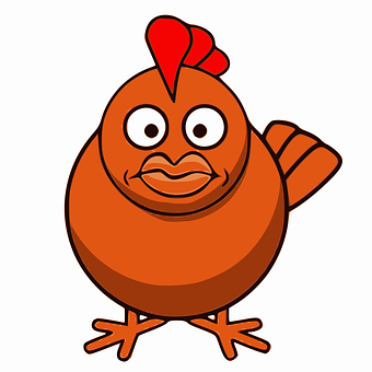 Cartoon Chicken Character PNG