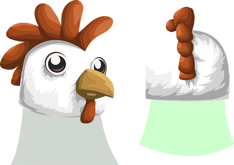 Cartoon Chicken Headand Helmet PNG