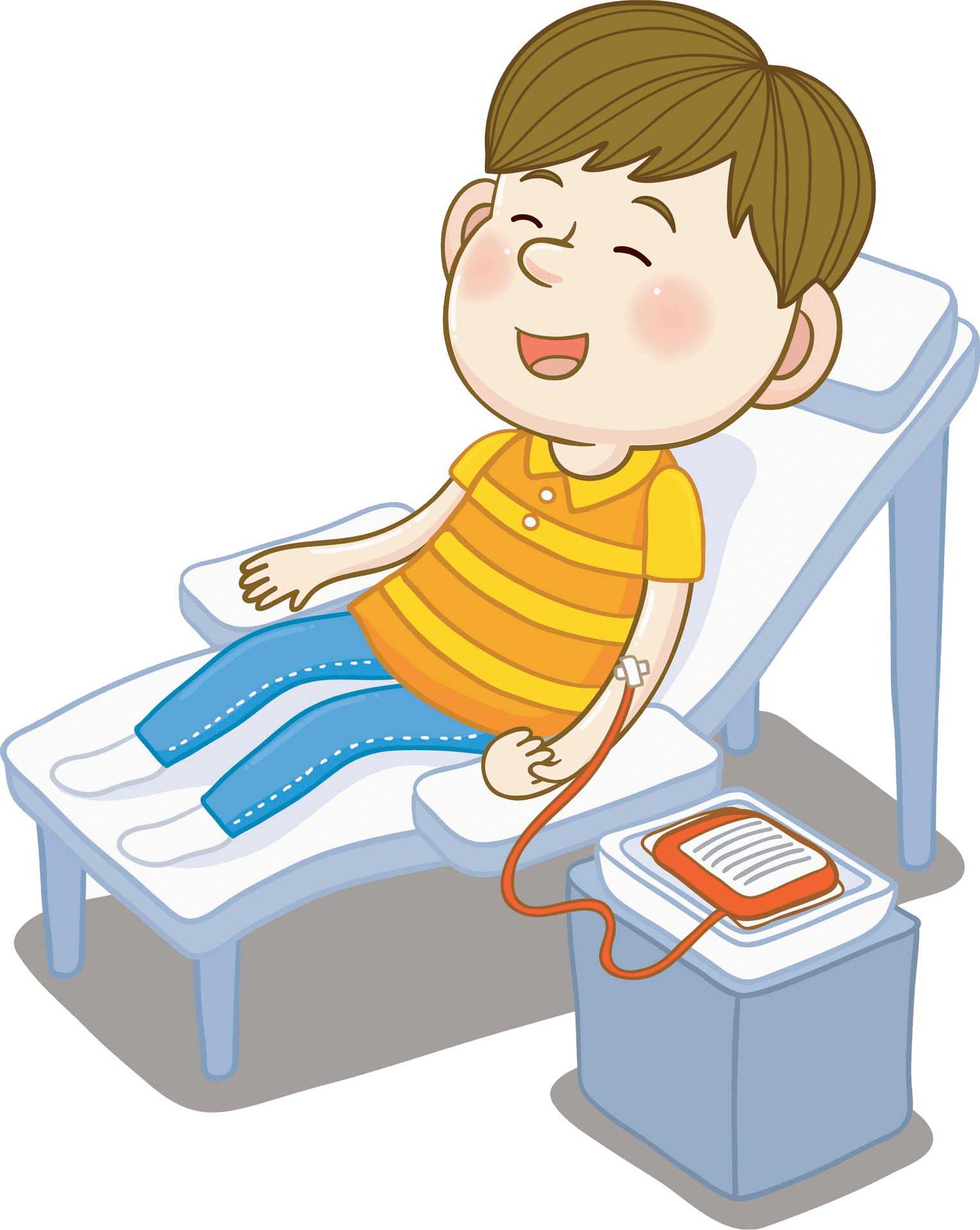 Cartoon Child Blood Donation PNG