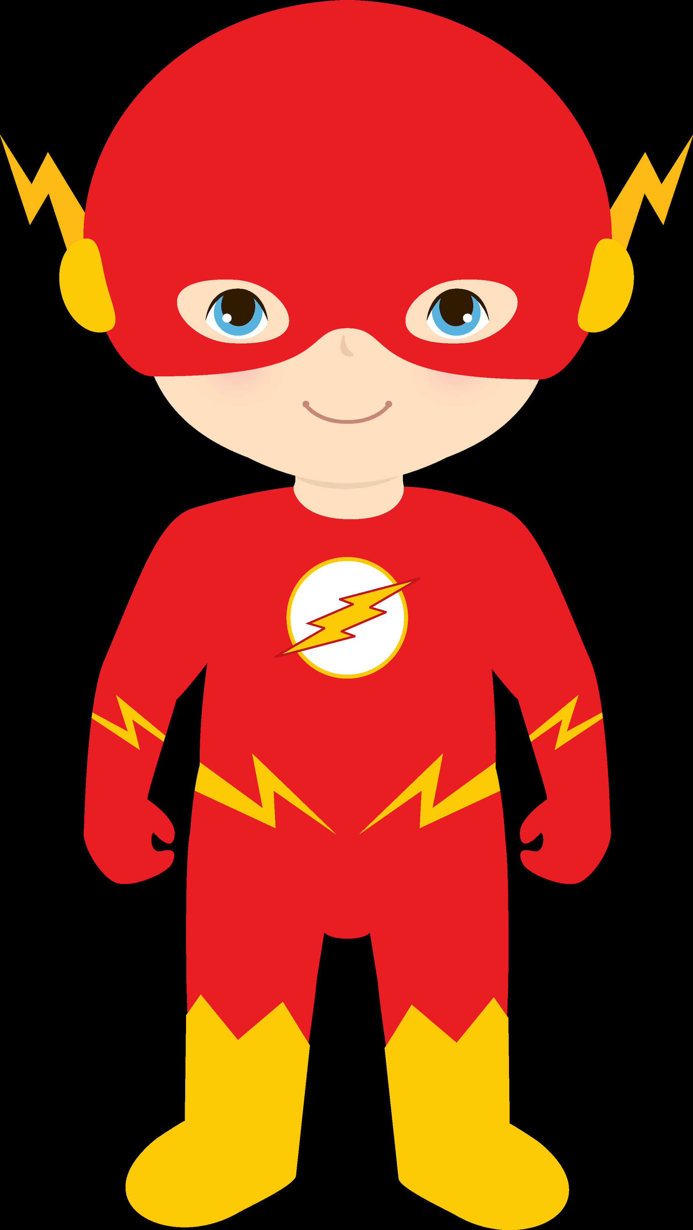 Download Cartoon Child Dressedas Flash | Wallpapers.com