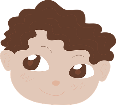 Cartoon Child Face Illustration PNG