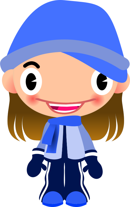 Cartoon Childin Winter Clothes PNG