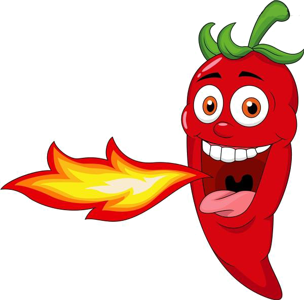 Download Cartoon Chili Breathing Fire | Wallpapers.com