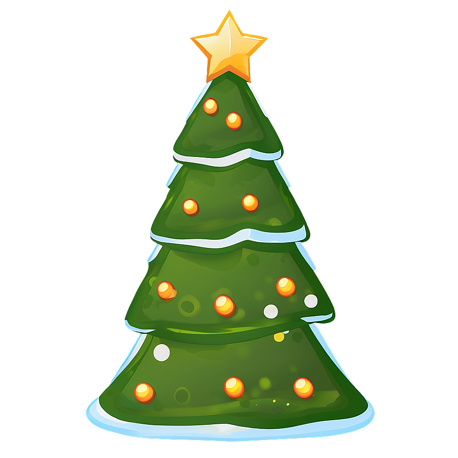 Cartoon Christmas Tree Transparent Png Jvy PNG