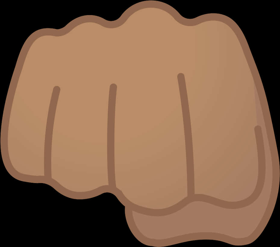 Cartoon Clenched Fist Illustration PNG