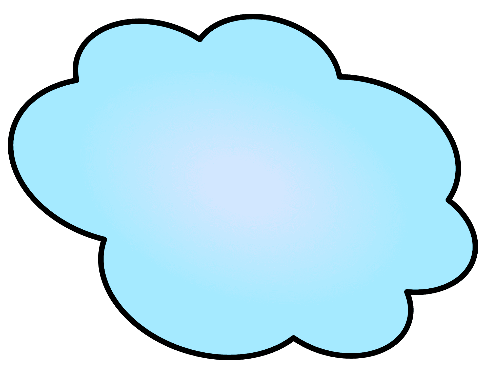 Cartoon Cloud Graphic PNG