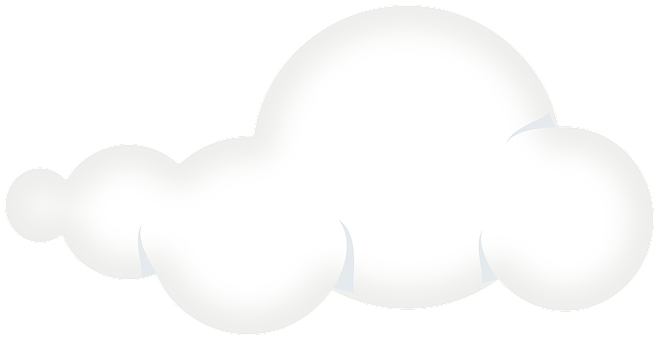 Cartoon Cloud Vector Illustration PNG