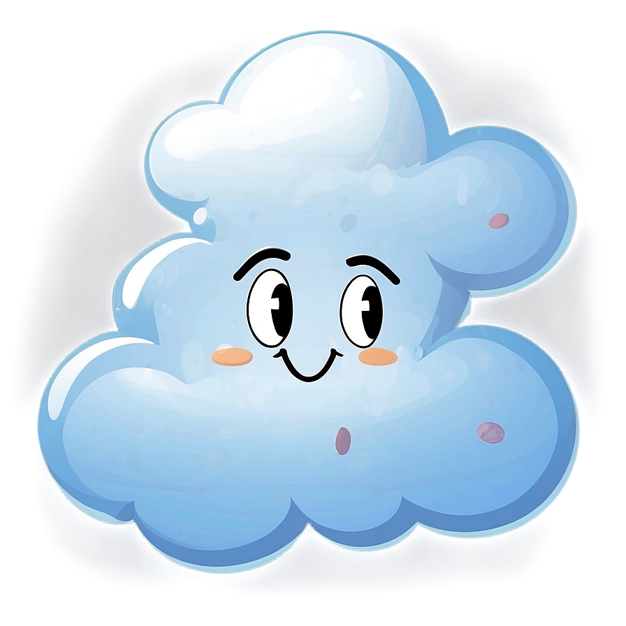 Download Cartoon Cloud With Face Png Nkg | Wallpapers.com