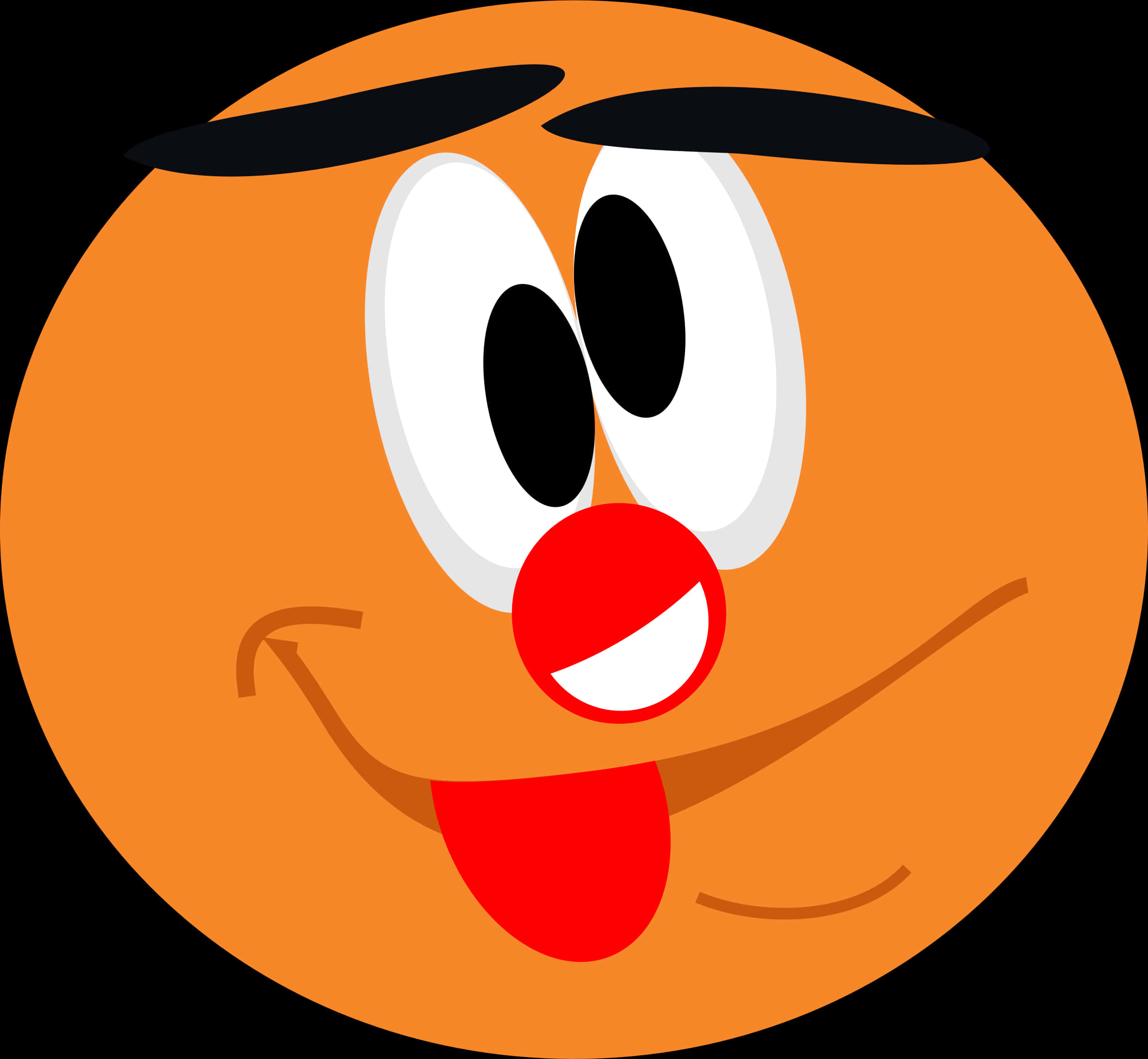 Cartoon Clown Face Vector PNG
