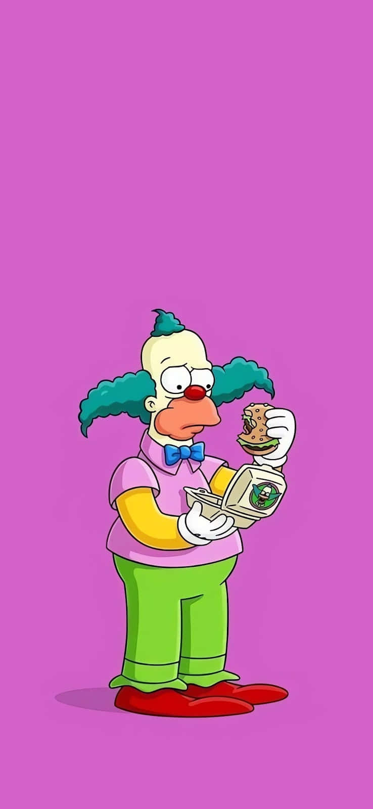 Cartoon Clown With Moneyand Donut.jpg Wallpaper