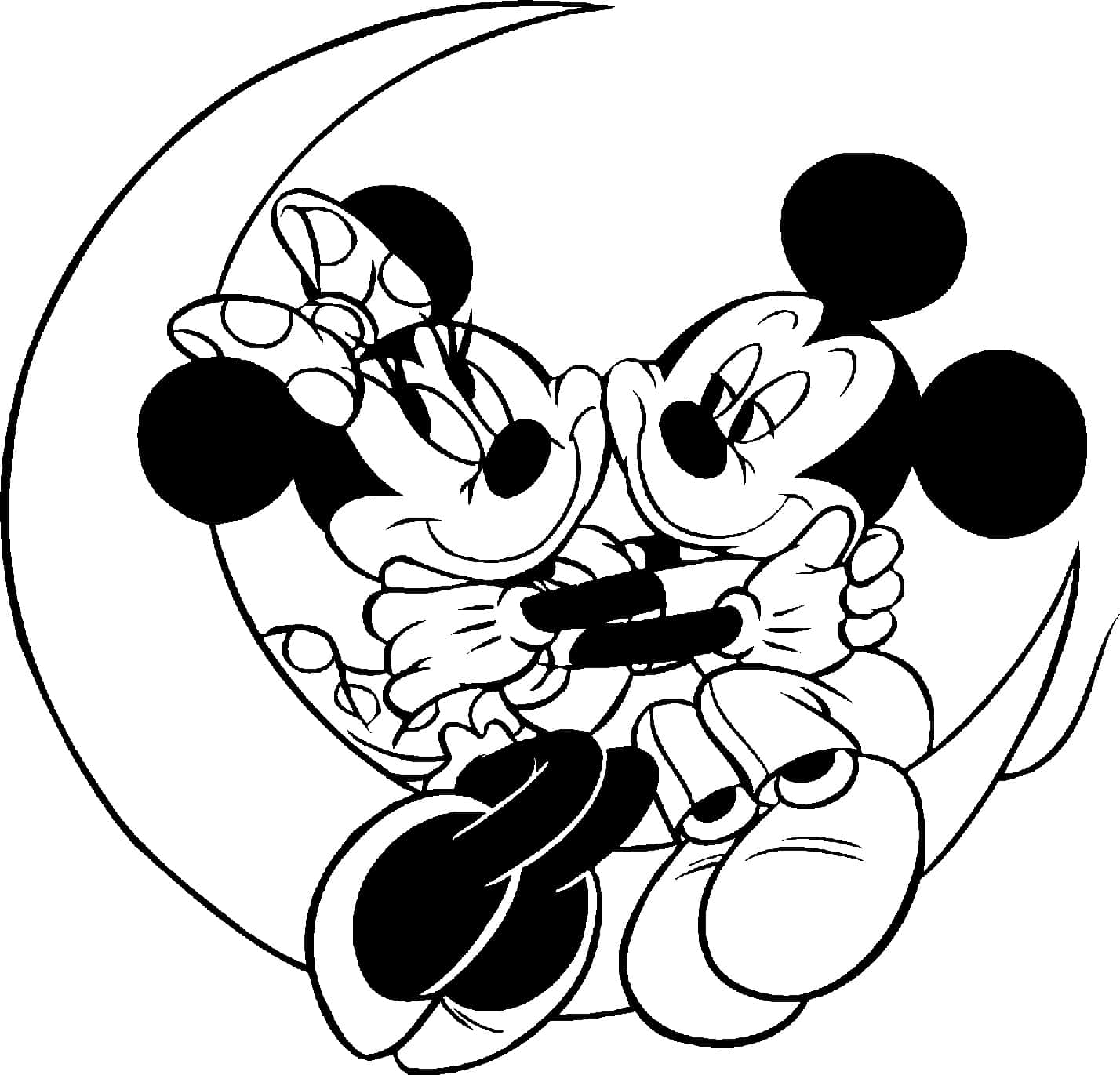 Páginaspara Colorear De Mickey Y Minnie