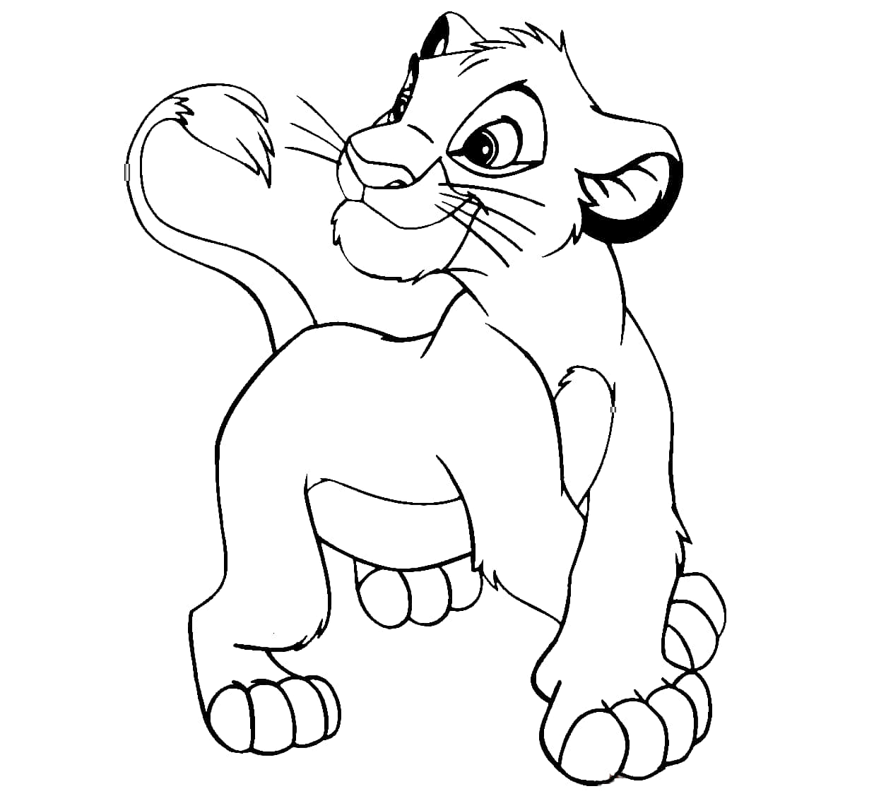 Lion Cub Coloring Pages