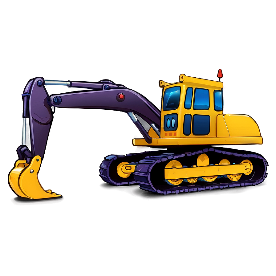 Cartoon Construction Machines Png 06112024 PNG