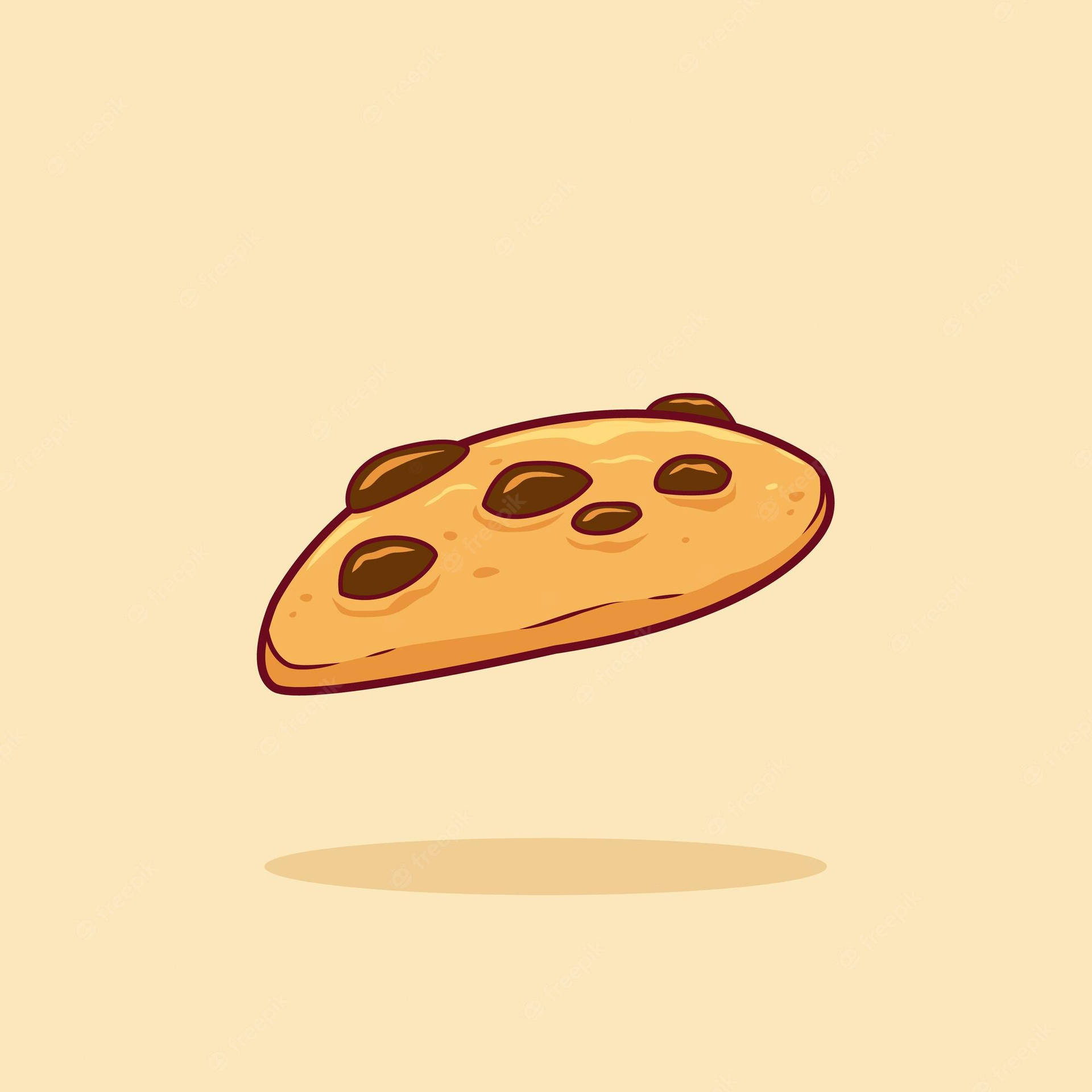 Genießeeine Süße Cartoon-kekse-leckerei. Wallpaper