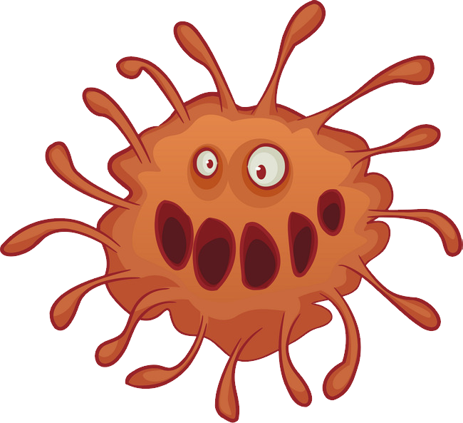 Cartoon Coronavirus Character PNG