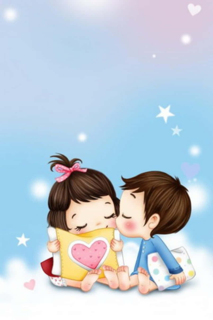 Baby Cartoon Couple Picture