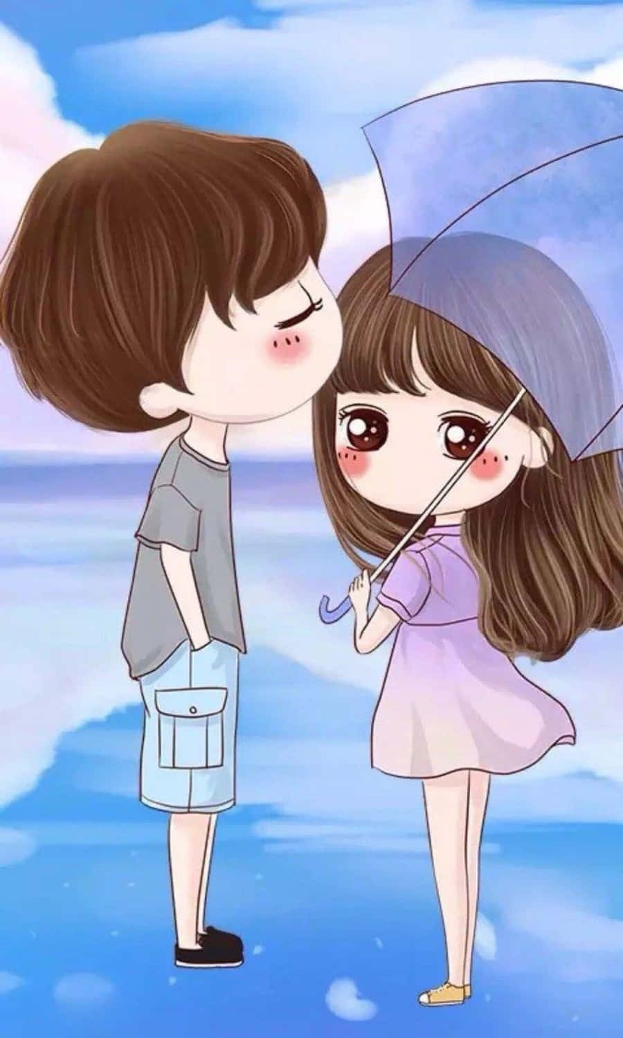 100+] Love Cute Couple Wallpapers