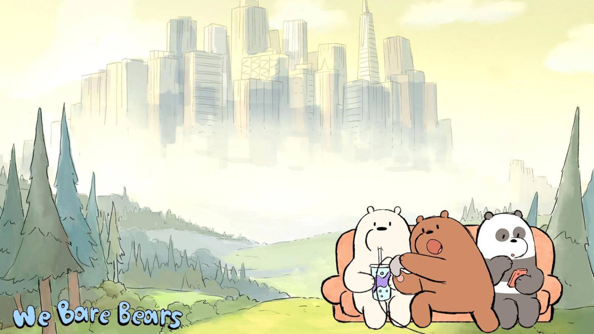 Cartoon Cover We Bare Bears Background