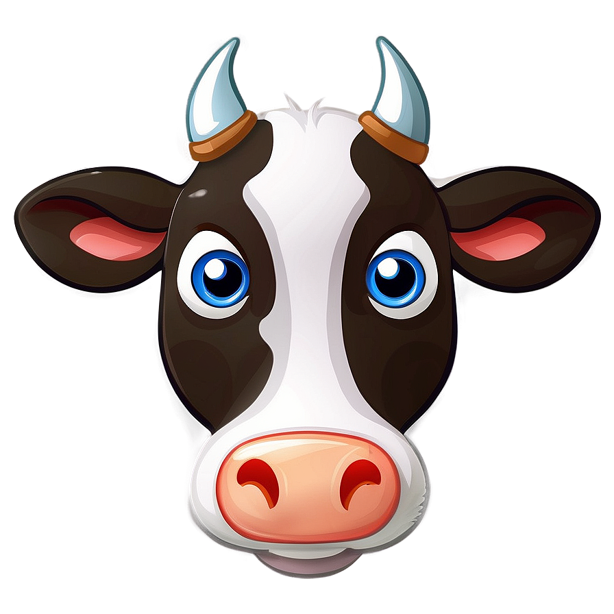 Cartoon Cow Face Design Png 82 PNG