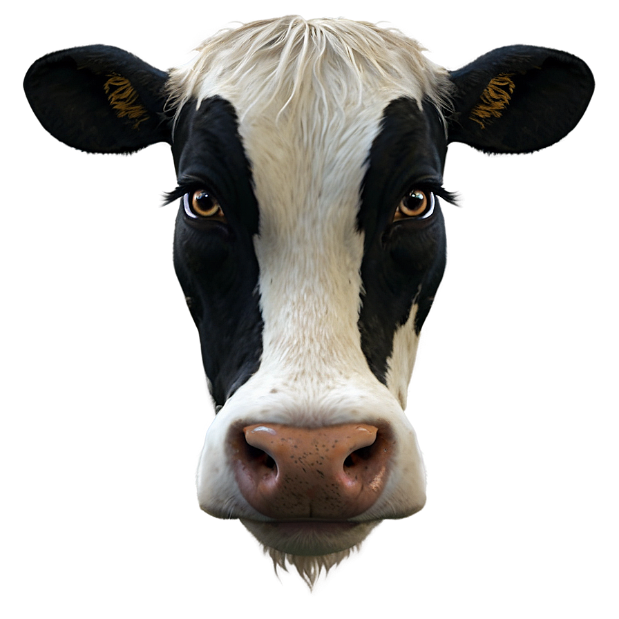 Cartoon Cow Face Png Obb PNG