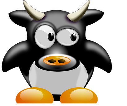 Cartoon Cow Icon PNG