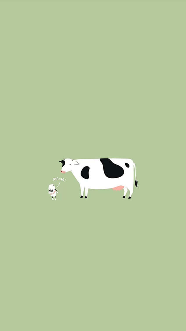 cute cartoon cow wallpaper