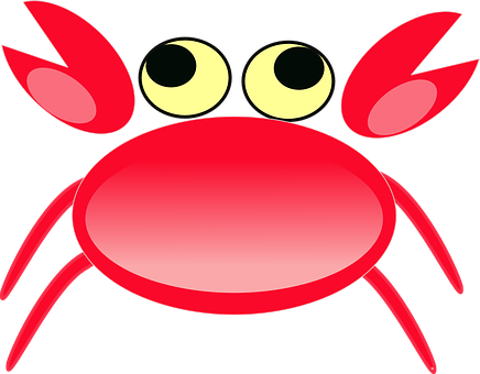 Cartoon Crab Graphic PNG